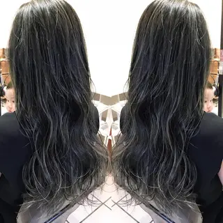 ロング カラー シールエクステ⭐️ オオミタクヤのヘアスタイル