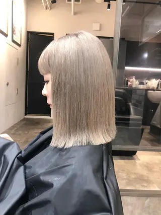 ミディアム 🌸ハイトーン 新田　廉 🌸のヘアスタイル