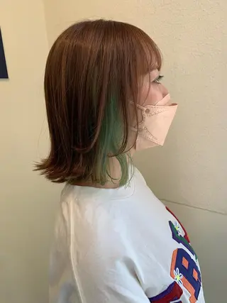 ミディアム カラー 船津武俊 フナツタケトシのヘアスタイル