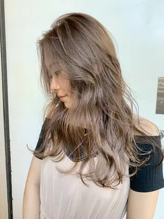 セミロング カラー ヘアアレンジ WATARU🔥／ 外国人風ハイライトのヘアスタイル