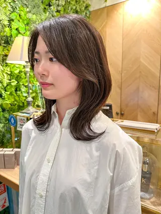 セミロング レイヤーカット/艶カ ラー/chihiroのヘアスタイル