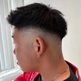 ショート メンズ ✨艶ブリーチカラー✨ 酸性ストレート光太郎のヘアスタイル