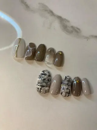 ミディアム ネイル マツエク・マツパ MALCAnail(マルカネイル)所属・荒木 莉奈のネイルデザイン