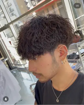 パーマ メンズ fifth所属・fifth おのでら ようのヘアスタイル
