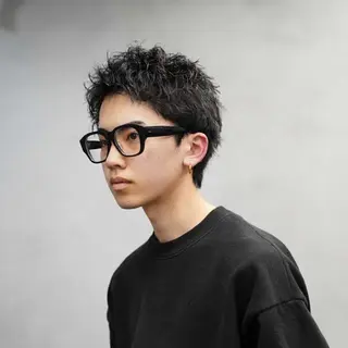 ショート パーマ メンズ 松下 友希 【fifth】のヘアスタイル