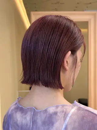 ミディアム ボブ/ぱつっとボブ/ 谷口 海星のヘアスタイル