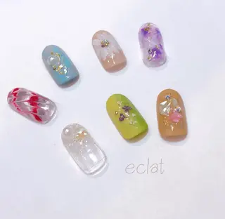 ネイル センター南 eclatのネイルデザイン