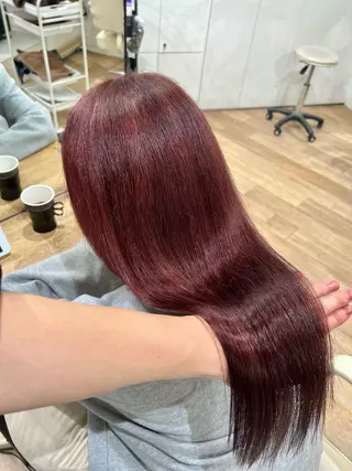 セミロング カラー 新宿/レイヤー/ ブリーチ/西川翔真のヘアスタイル