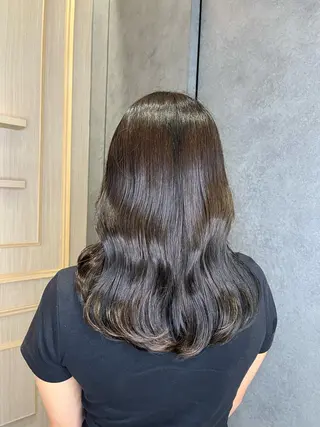 ミディアム カラー 名古屋/透明感カラー /韓国ヘア/高木梨帆のヘアスタイル