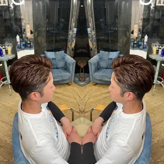 ショート カラー メンズ レイヤー/ボブ/ ミニボブ/AOIのヘアスタイル