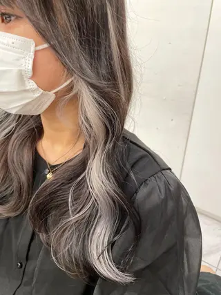 ロング カラー *モデル募集🤍横浜 透明感カラー🫧のヘアスタイル