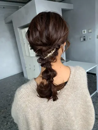 ロング カラー ヘアアレンジ flocci🌙 フロクシのヘアスタイル