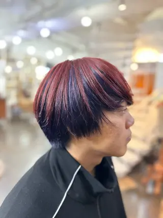 ショート カット/ピンク/ ラベンダー/長谷恵花のヘアスタイル