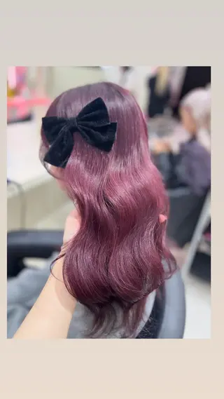 カラー ベージュ・ラベンダー カラー🎀りりのヘアスタイル