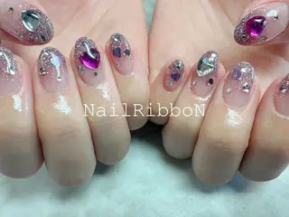 ネイル ネイルリボン 石田のネイルデザイン