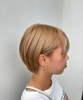 ミディアム カラー 髪質改善🦋山崎南乃 🪼透明感カラー✨️のヘアスタイル