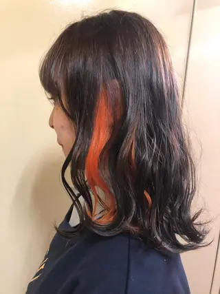 ミディアム カラー レイヤーカット匠 イソザキノリユキのヘアスタイル