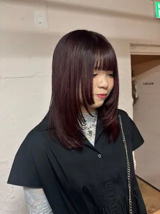 ミディアム カラー 🩵tokute SEIRA🩵のヘアスタイル
