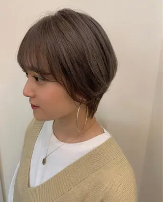 ショート カラー まろやか透明感カラー ♡MANAのヘアスタイル
