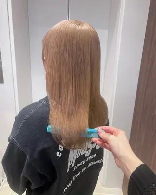 ミディアム ヘアアレンジ 💕ブリーチカラー☁ 髪質改善💖サワのヘアスタイル