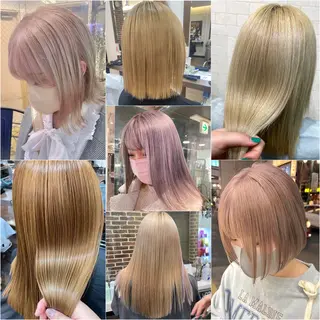 ロング カラー ヘアアレンジ るか/透明感 カラー/アレンジのヘアスタイル