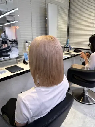 ミディアム カラー ヘアアレンジ 🥀レイヤー×ハイト ーントレンドヘア🥀のヘアスタイル