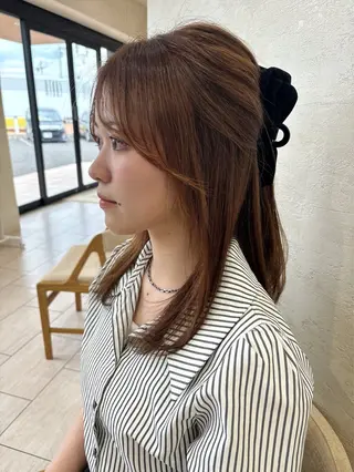 カラー たけむら はなのヘアスタイル