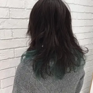 ミディアム カラー特化サロン大阪 ルービック江坂/新城のヘアスタイル