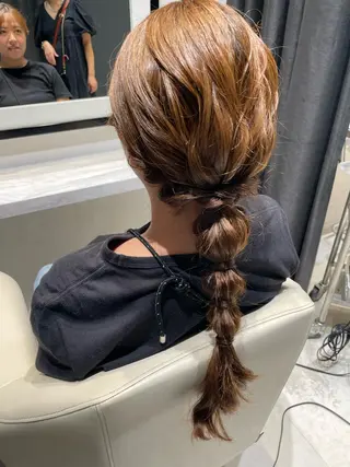 ロング ヘアアレンジ k-twoたき✨艶感 カラー/美髪矯正のヘアスタイル