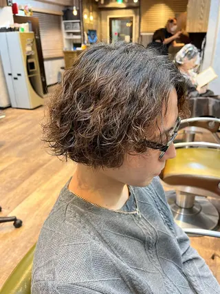 パーマ メンズ 松井 敬太郎のヘアスタイル