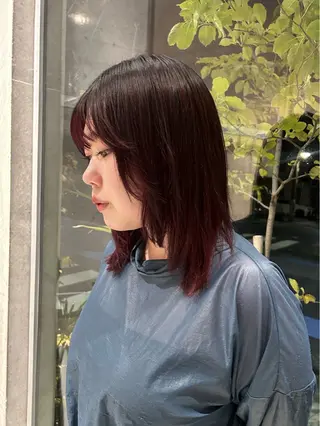 ミディアム カラー uusi所属・Serena 清澄白河のヘアスタイル