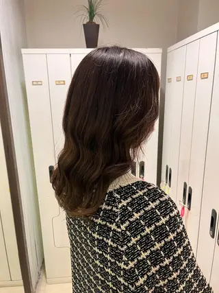 セミロング ぷつっとボブ/ちゅる ピンク/mika☆のヘアスタイル