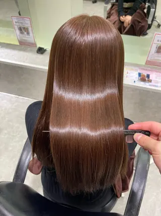 ミディアム Lee尼崎所属・Lee尼崎／縮毛矯正 土肥凌輔のヘアスタイル