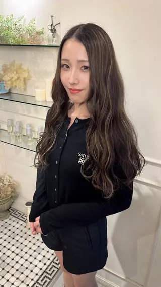 ロング カラー ROVER所属・美咲🤎 /艶カラー /ハイライトカラーのヘアスタイル