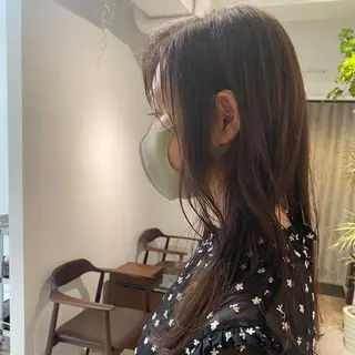 セミロング カラー パーマ ヘアアレンジ ツヤ髪 ／髪質改善 松岡将太郎のヘアスタイル