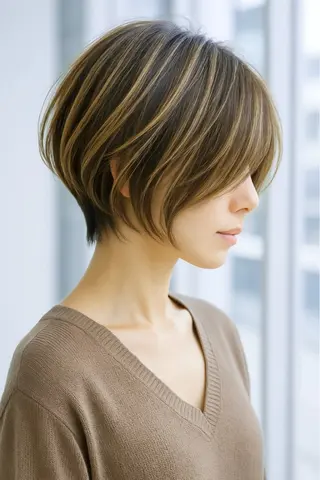 ショート 美才治   秀欣 (ビサイジ ヒデキ)のヘアスタイル