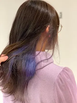 ロング カラー 松吉 純平のヘアスタイル