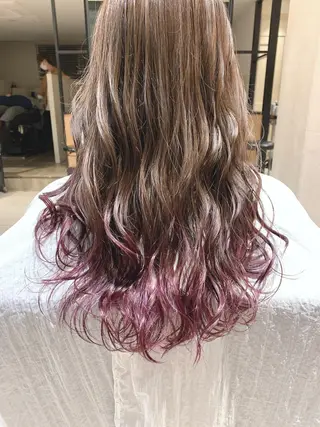 ロング カラー 🌿earth亀有店 【緑髪のノブ】🌿のヘアスタイル