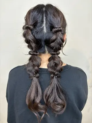 ロング ヘアアレンジ eclala所属・後藤 瑠菜のヘアスタイル
