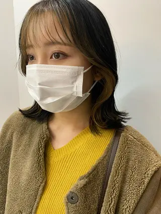 ミディアム カラー ヒラノホナミ 🫧髪質改善🫧のヘアスタイル