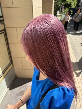 ロング 透明感カラー🫧/ ブリーチ🇰🇷れいのヘアスタイル