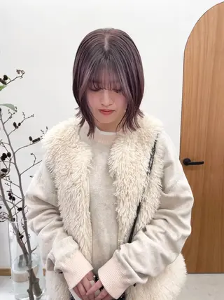 ショート カラー ヘアアレンジ esu 心斎橋店所属・ena/ブリーチなし 心斎橋・ベージュ🎀のヘアスタイル