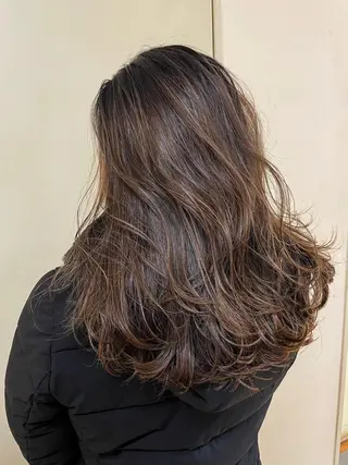 セミロング カラー カラー/髪質改善 レイヤー/vagueのヘアスタイル