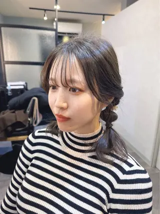 ミディアム ヘアアレンジ 吉祥寺エクステ 🌟hiraiのヘアスタイル