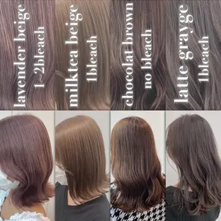 セミロング カラー 💗韓国艶カラー 💗DISCO💗のヘアスタイル