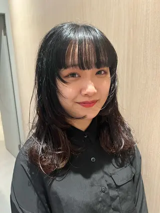 ミディアム 🐺立川のウルフ屋 さん🐺おかみ🐺のヘアスタイル