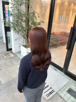 セミロング 縮毛矯正/パーマ EARTH岐阜髙橋のヘアスタイル