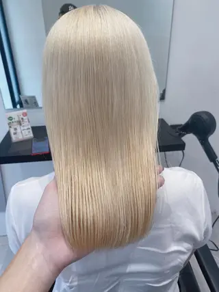 セミロング カラー 鈴木直之/ハイトーン /ボブ/美髪矯正のヘアスタイル