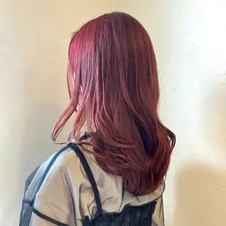 セミロング カラー irwi/イルウィ所属・miku🎀門前仲町 ブリーチ・レイヤーのヘアスタイル