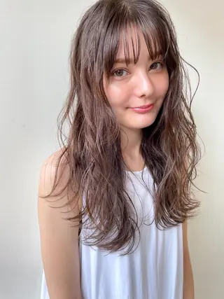 ロング パーマ 🤎カット/ブリーチ /縮毛矯正/大宮🤎のヘアスタイル